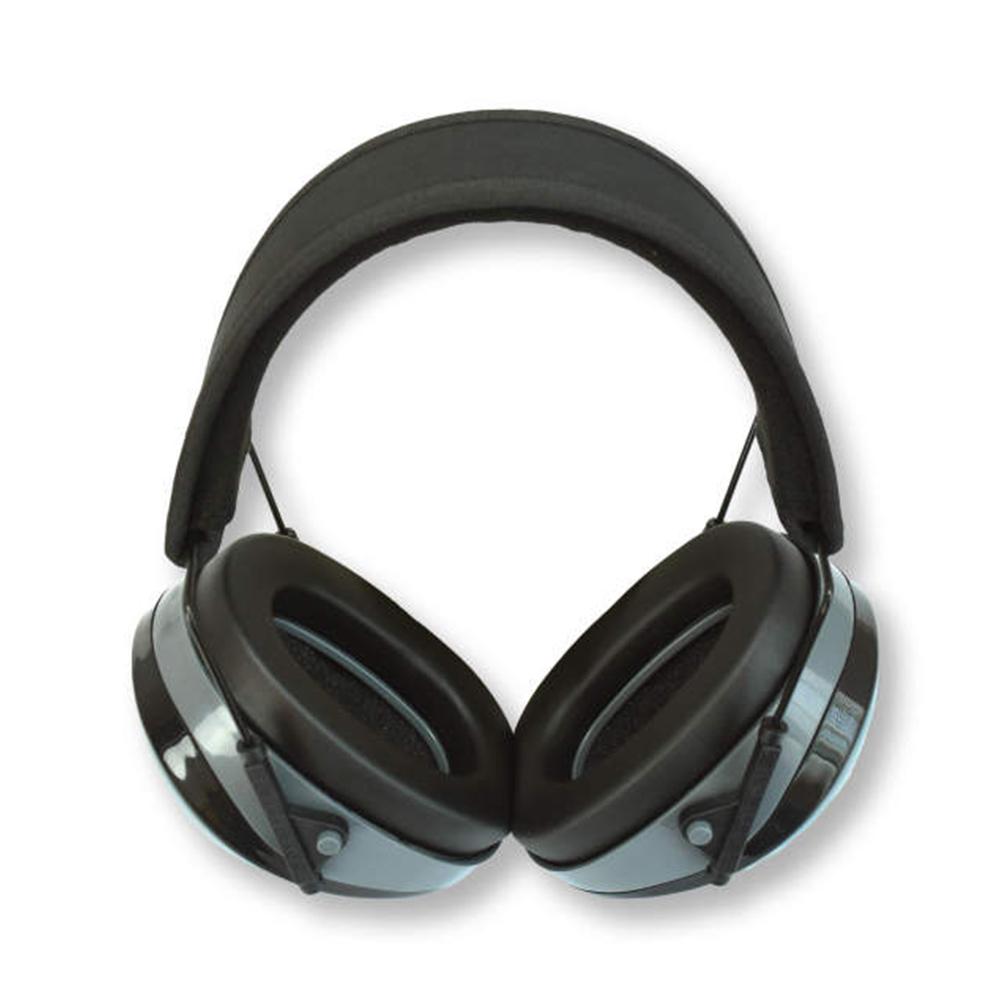 Radians TRPX 29 Passive Ear Muffs 29dB Black Grey Clam Picture of Radians Inc. TERMINATOR FOLDING EARMUFF BLACK