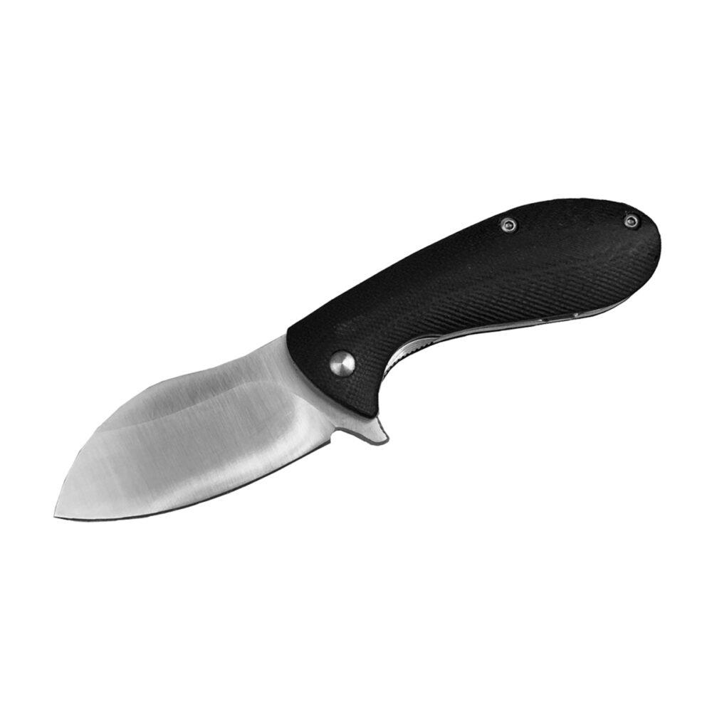 ABKT Elite BB Grunt Folding Knife 2-3/4" Drop Point Blade Black