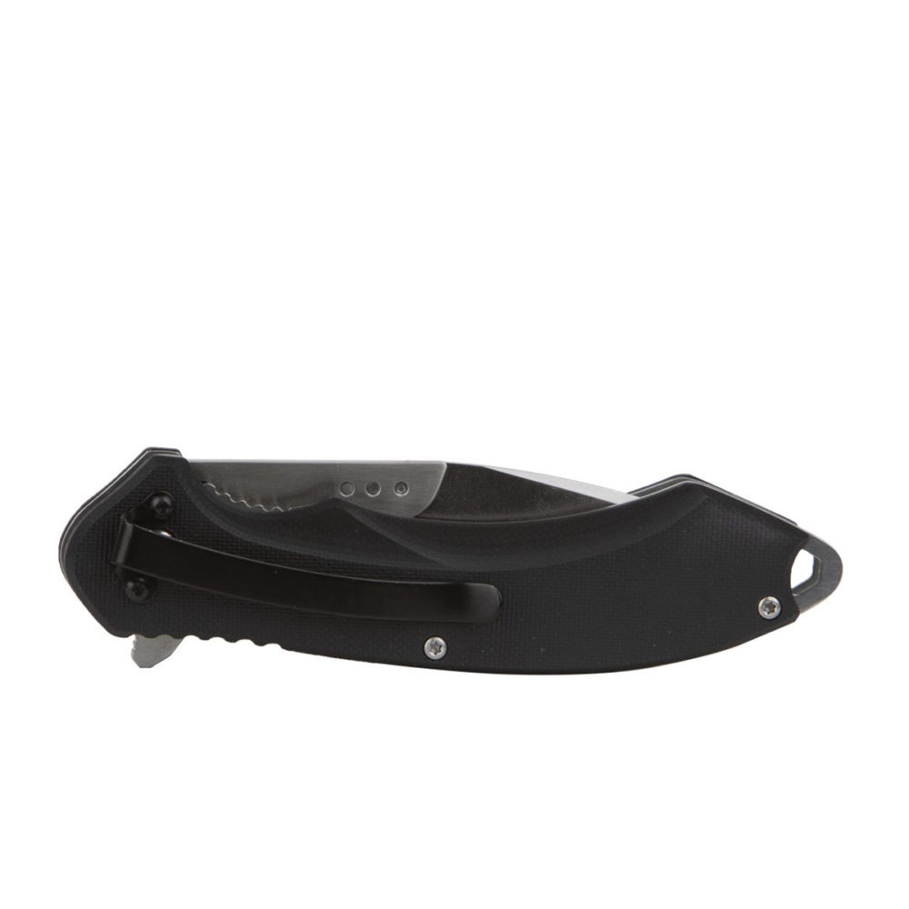ABKT Elite Switch Folder Knife 4-1/4" Blades Black Picture of Rock Ridge Outdoors ABKT Knife AB Elite triplex folder replaceable 4.25in blade