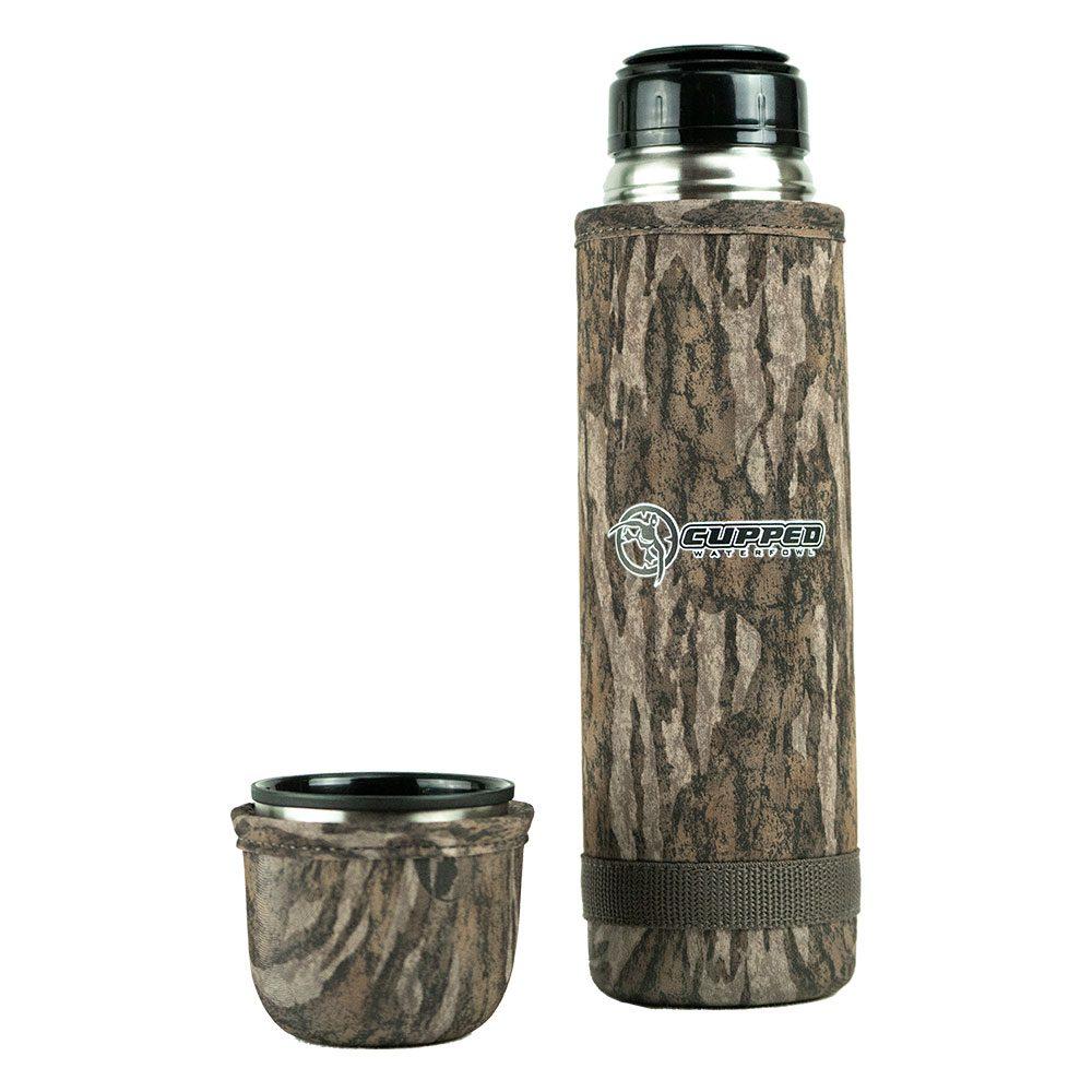 Cupped Hot Cold Camo Thermos 25 oz Mossy Oak Bottomland Picture of Rock Ridge Outdoors Cupped 0.75 Liter Thermos Mossy Oak Bottomland