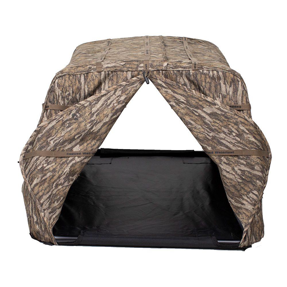 Cupped Hunting Dog Blind Mossy Oak Bottomland Picture of Rock Ridge Outdoors Cupped Dog Blind Mossy Oak Bottomland