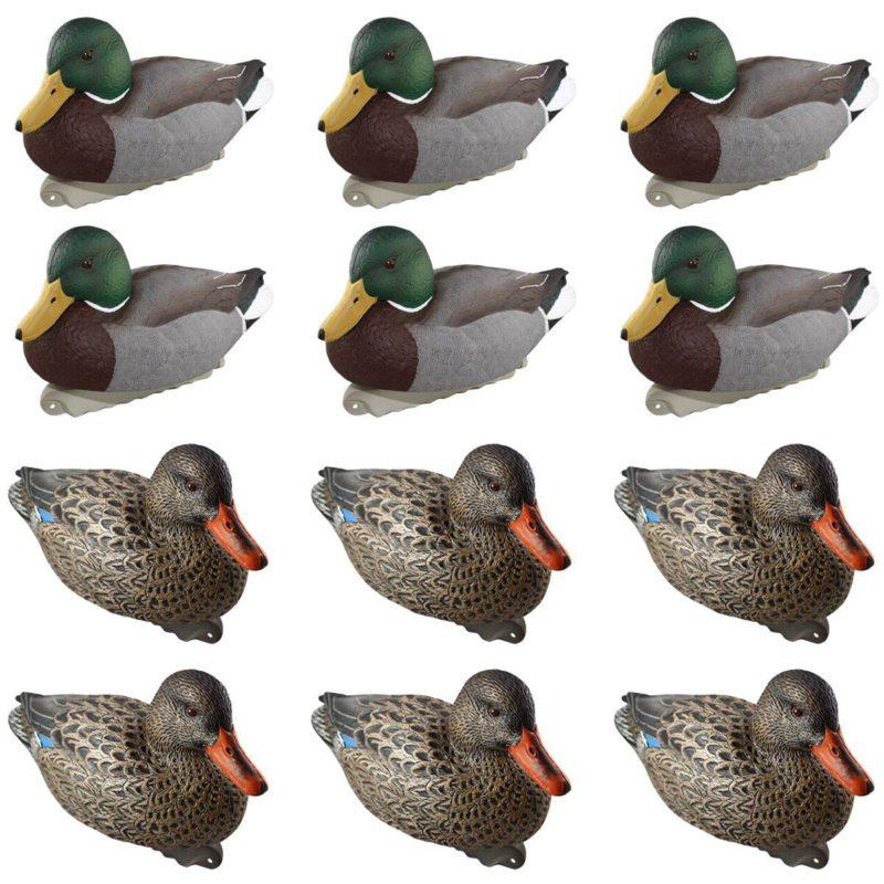 Cupped Finishing Mallard Duck Decoys 12/ct Picture of Rock Ridge Outdoors Cupped Finishing Mallards 12 Pack Decoy