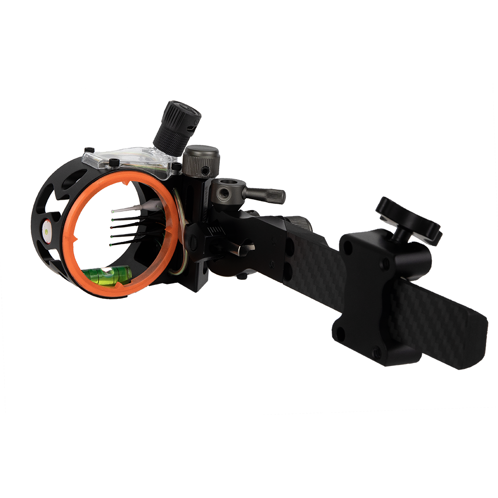 Dead Ringer Tackdriver Carbon DT Bow Sight Black Picture of Rock Ridge Outdoors Dead Ringer Tackdriver Carbon DT Black Series Bow Sight