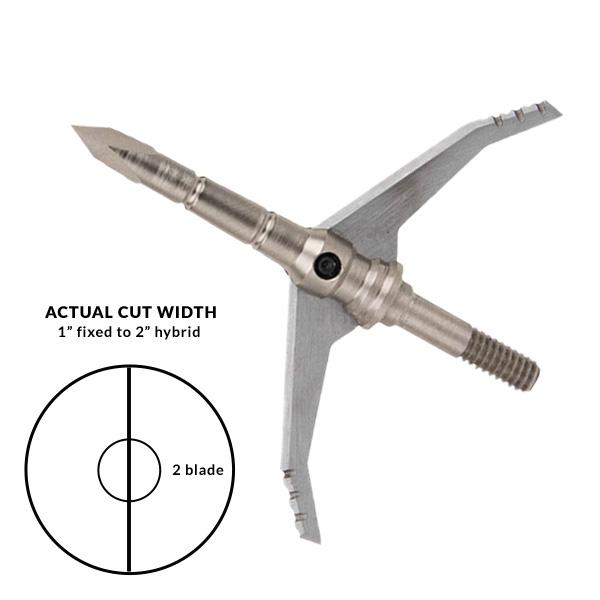 Dead Ringer Just Nasty 2.0 Broadhead Carbon Steel 100/125 Grain 2.0 Cut