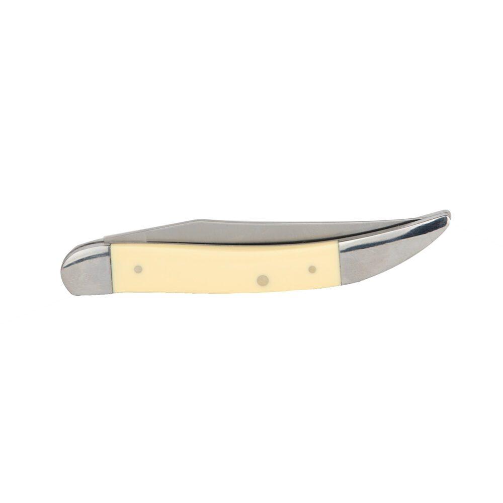 ABKT Roper Pecos Large Toothpick Knife 3-1/4" Clip Point Blade Yellow Picture of Rock Ridge Outdoors Roper Knife Pecos Large Toothpick 3.25in Blade