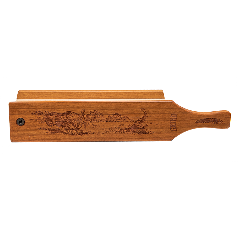 The Grind Hardwood Honey Turkey Box Call Picture of Rock Ridge Outdoors Grind Hardwood Honey (Large Cherry/Popular Box Call (with Finish)