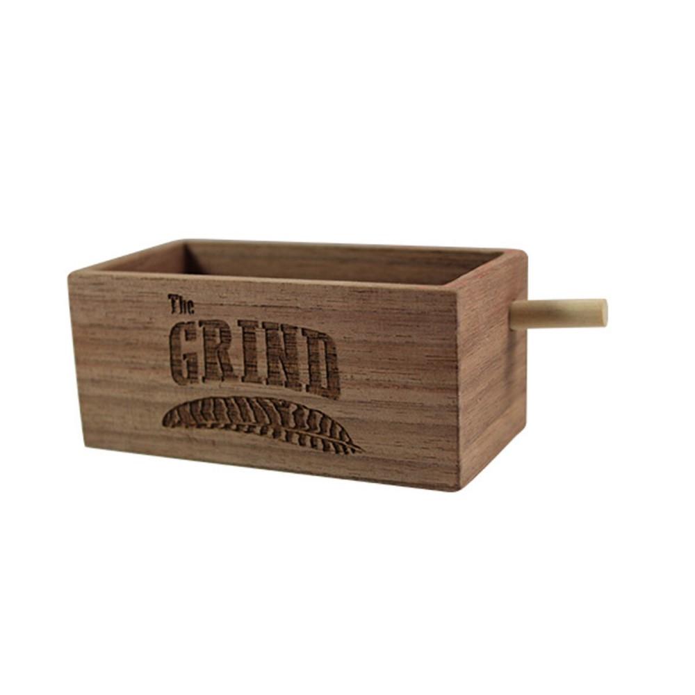 The Grind The Pusher Easy Button Friction Call Picture of Rock Ridge Outdoors Grind The Pusher Push Button Call Walnut