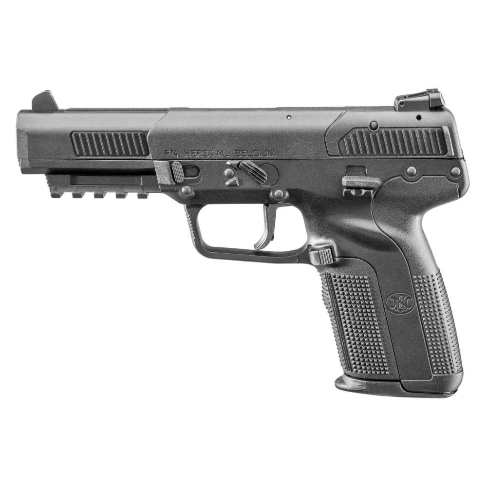 FN Five-seveN Handgun 5.7x28mm 10rd Magazines (3) 4.8" Barrel Black CA Compliant Picture of FN USA FN Five-seveN 5.7x28mm Bk/Bk Ajs (3)10rd CA