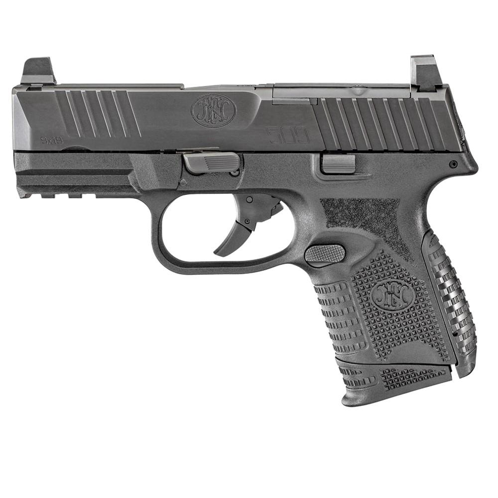 FN 509 Compact MRD Handgun 9mm Luger 12rd & 15rd Magazines (2) 3.7" Barrel Black NMS Picture of FN USA FN 509C MRD 9MM NMS BLK/BLK 1X12 1X15RD