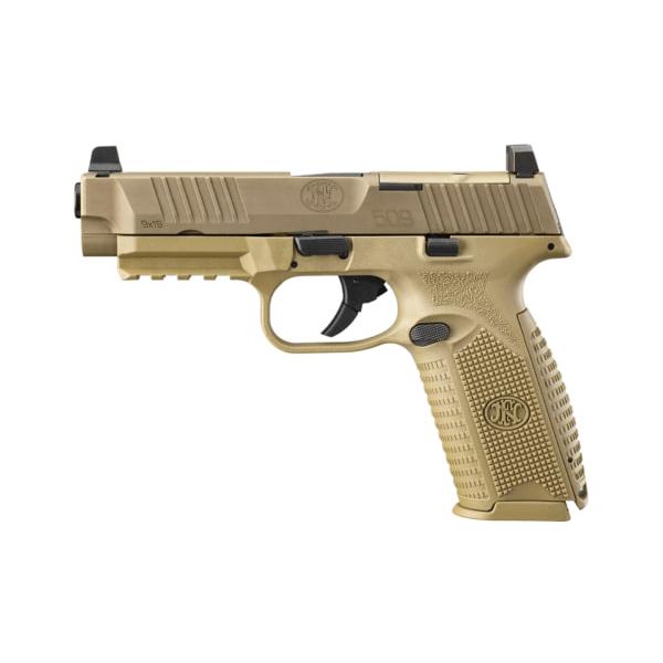 FN 509 Fullsize MRD Handgun 9mm Luger 17rd Magazine(2) 4.5" Barrel FDE Picture of FN USA FN 509 Fullsize MRD NMS FDE/FDE 2X17