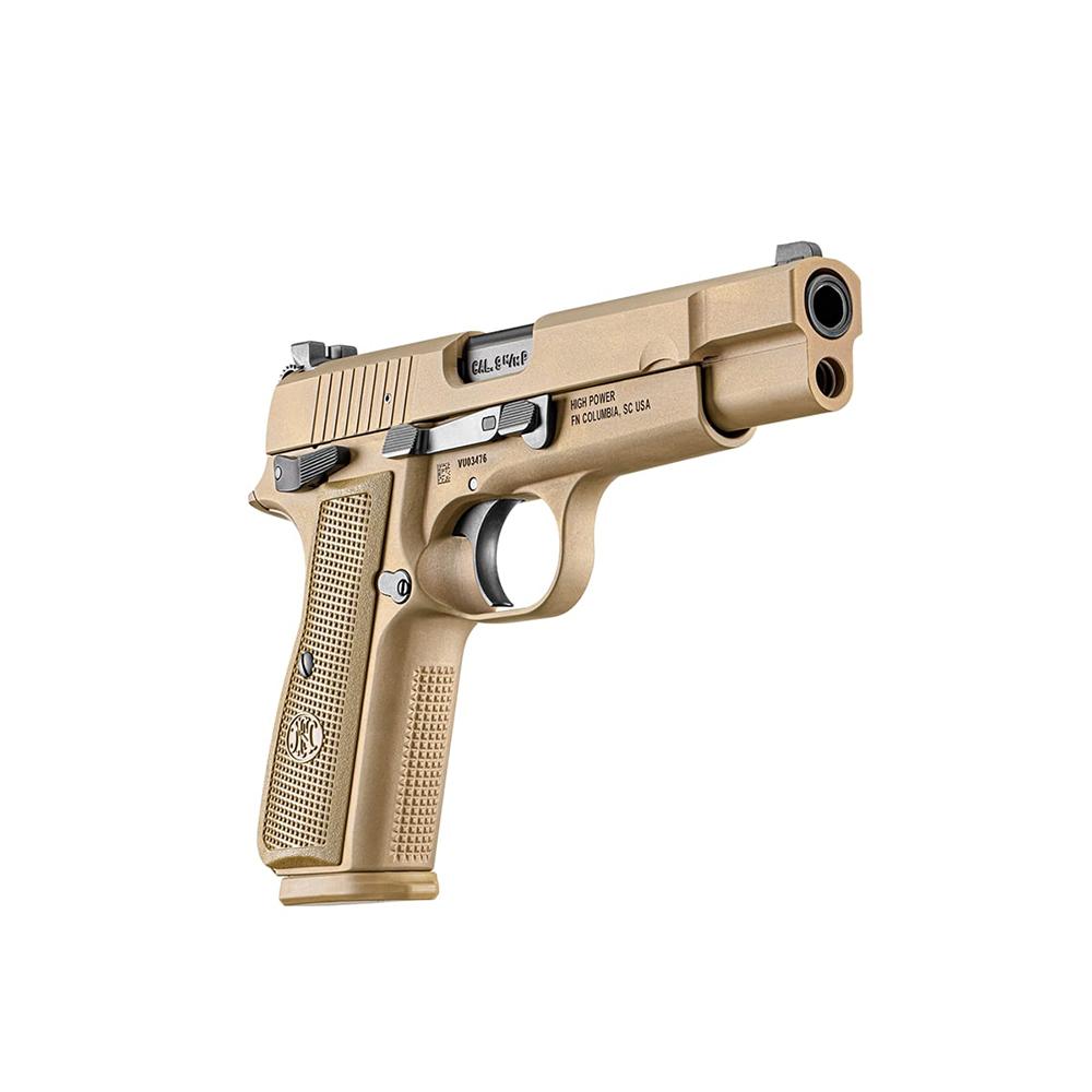 FN High Power Handgun 9mm Luger 17rd Magazines(2) 4.7" Barrel FDE Slide/Frame Picture of FN USA FN HIGH POWER 9MM FDE/FDE DS 2X17RD