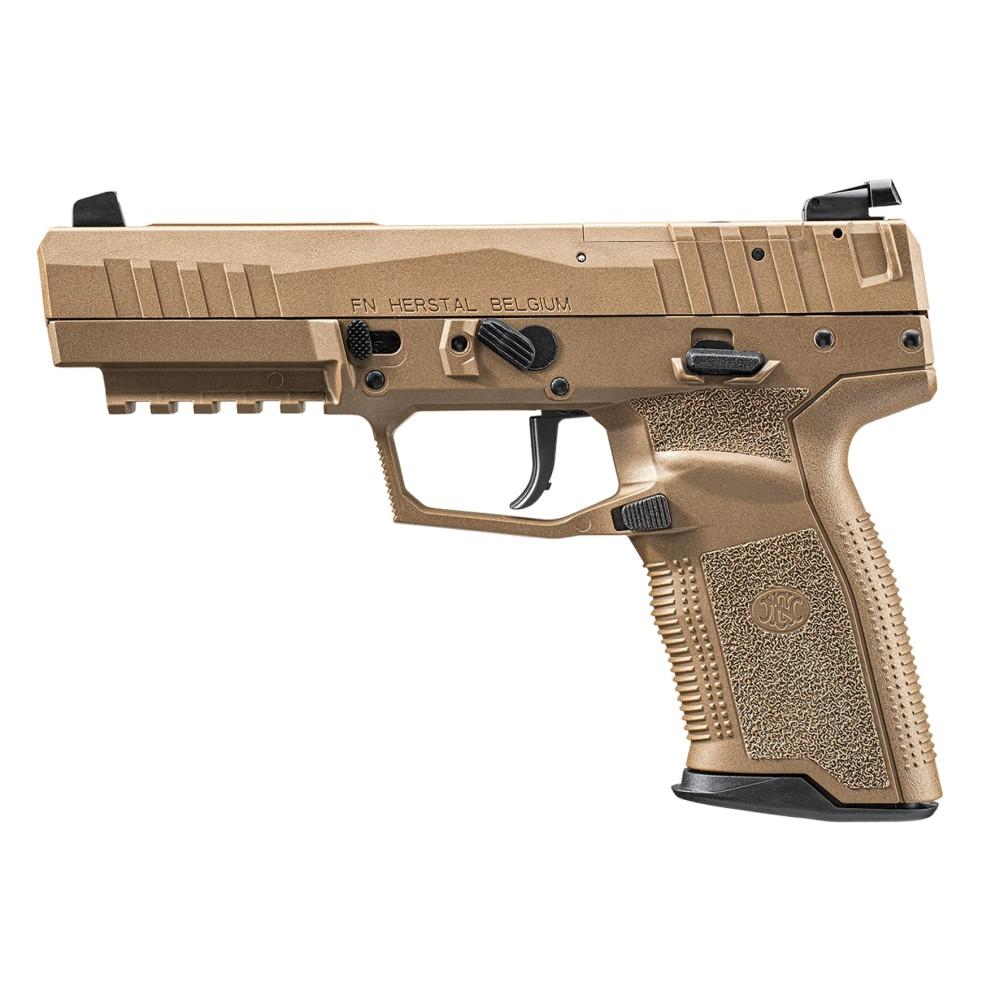 FN Five-SeveN MRD Handgun 5.7x28mm 10rd Magazines (2) 4.8" Barrel FDE Adj Sights Picture of FN USA FN Five-seveN MRD 5.7x28 FDE/FDE 2x10RD Adj Sight