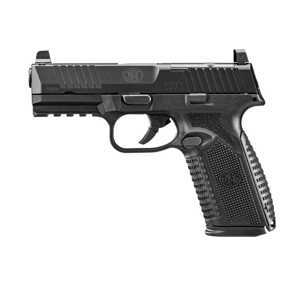 FN 510 MRD Handgun 10mm Auto 15rd Magazine (2) 4.1" Barrel Black Picture of FN USA FN 510 MRD NMS BLK/BLK D 10mm (2)15rd mags