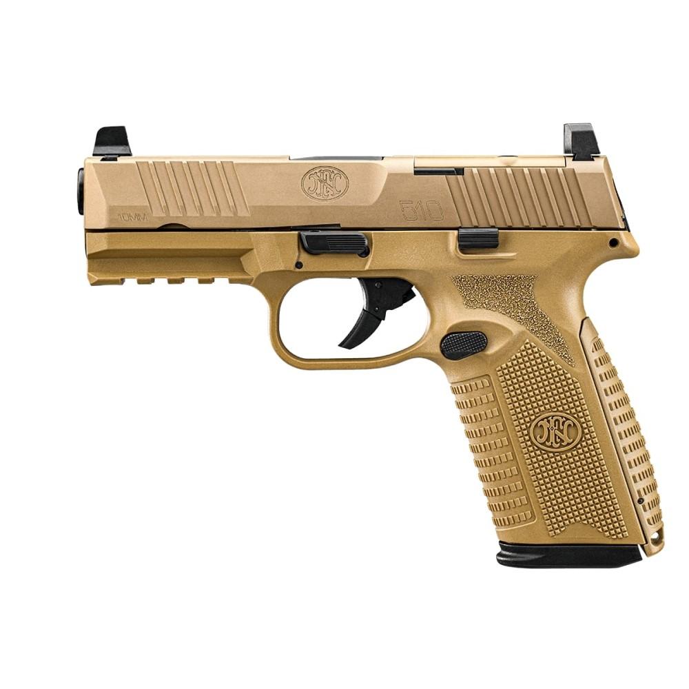 FN 510 MRD Handgun 10mm Auto 15rd Magazine (2) 4.1" Barrel FDE Picture of FN USA FN 510 MRD NMS FDE/FDE D 10mm (2) 15rd Mags
