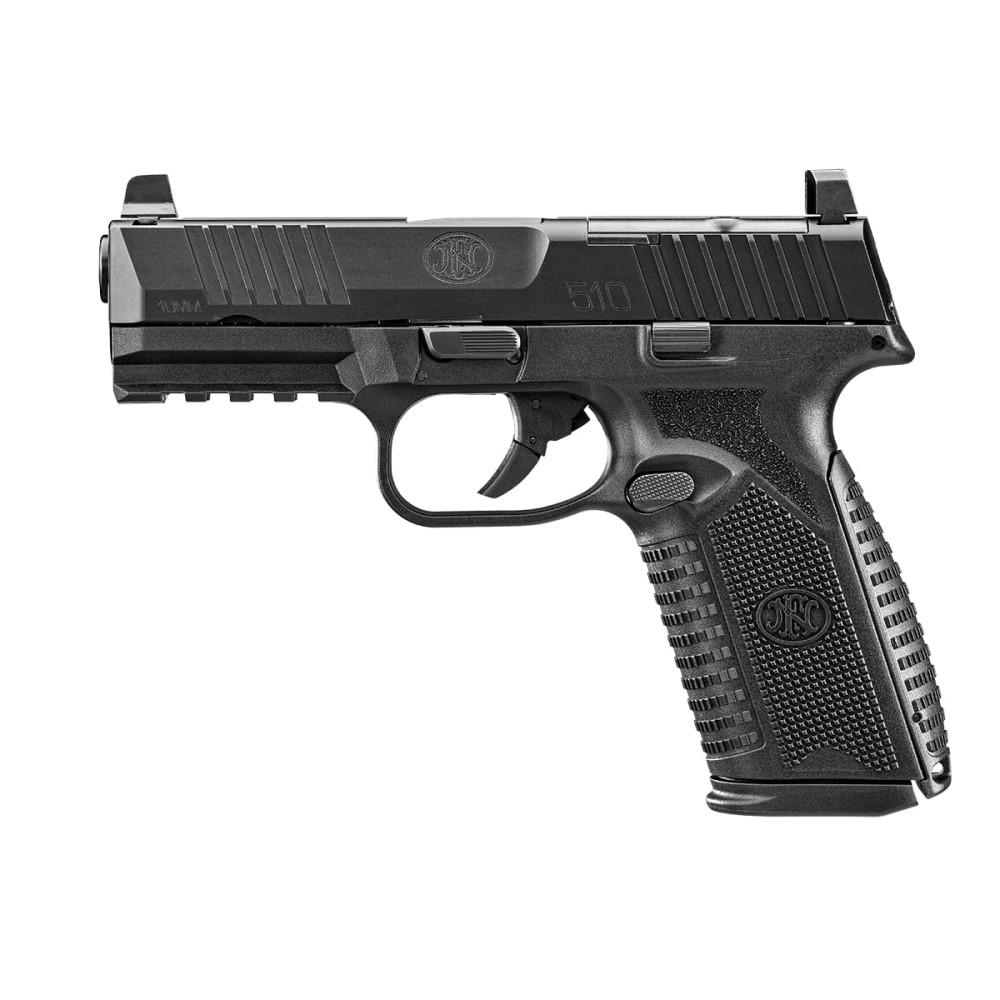 FN 510 MRD Handgun 10mm Auto 10rd Magazine (2) 4.1" Barrel Black Picture of FN USA FN 510 MRD NMS BLK/BLK D 10mm (2) 10rd Mags