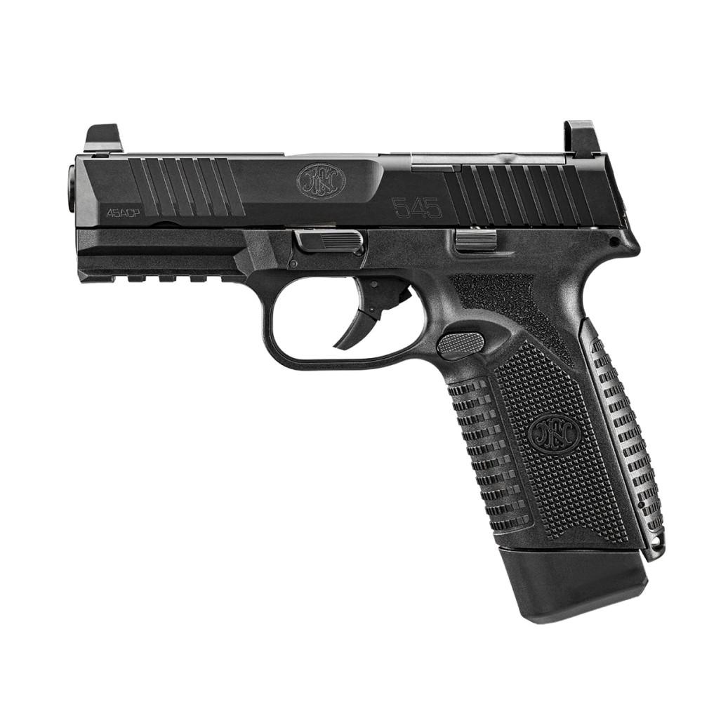 FN 545 MRD NMS Handgun .45 ACP 15rd Magazines (2) 4.1" Barrel Black Picture of FN USA FN 545 MRD NMS BLK/BLK D .45ACP (2) 15rd Mags