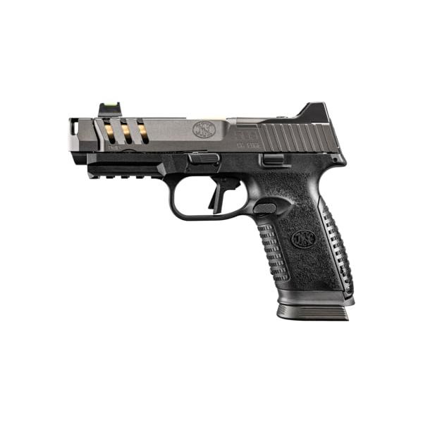FN 509 CC Edge XL Handgun 9mm Luger 17rd Magazines(3) 4.2" Barrel Compensator Black/Gray Picture of FN USA FN 509 CC Edge XL NMS Blk/Gry 9mm 3x17
