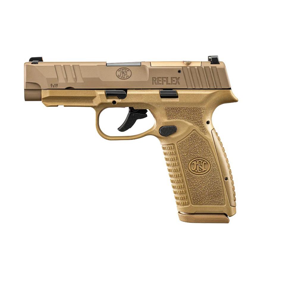 FN Reflex XL MRD Handgun 9mm Luger 15(1)&18(1)rd Magazines 3.8" Barrel FDE No Manual Safety Picture of FN USA FN REFLEX XL MRD NMS 9MM FDE 1X15+1X18