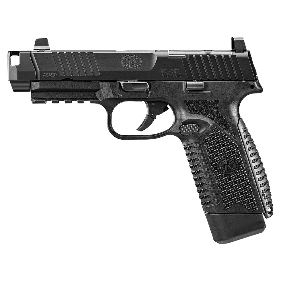 FN 545 MRD Comp Handgun 45 Auto 15rd Magazines(2) 4.43" Barrel Black Finish Picture of FN USA FN 545 MRD COMP BLK/BLK 2X15
