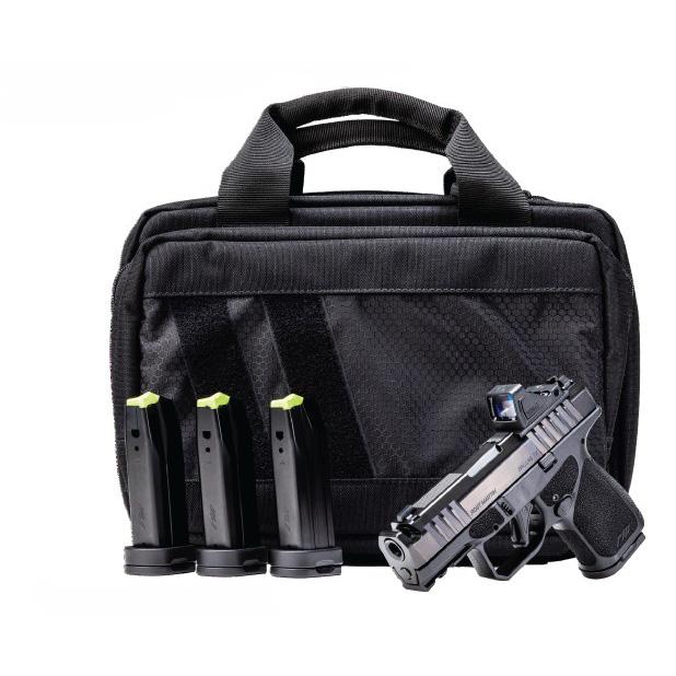 Rost Martin RM1S Comp Handgun Bundle 9mm Luger 12(1)&15(3)rd Magazines 4" Barrel Black Viridian Red Dot Pistol
