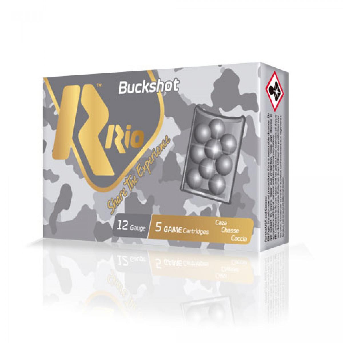 Rio Royal Buck Shotshell 12 ga 2-3/4" 9plts #00 1345 fps 5/ct