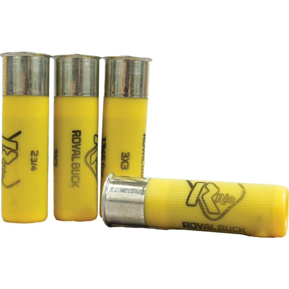 Rio Royal Buck 20ga 2-3/4"  9 plts #1 1345 fps 25/ct Picture of Rio Outdoors Corp RIO 20GA ROYAL BUCKSHOT #1 BUCK 9-PELLET 25/BX