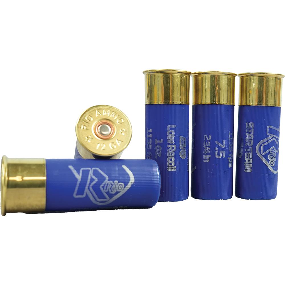 Star Team EVO HV 32 Low Recoil Shotshells 12ga 2-3/4" 1-1/8oz 1150 fps #7.5 25/ct Picture of Rio Outdoors Corp Star Team EVO 32 Low Recoil 12ga 2-3/4" 1150fps 1-1/8oz #7.5