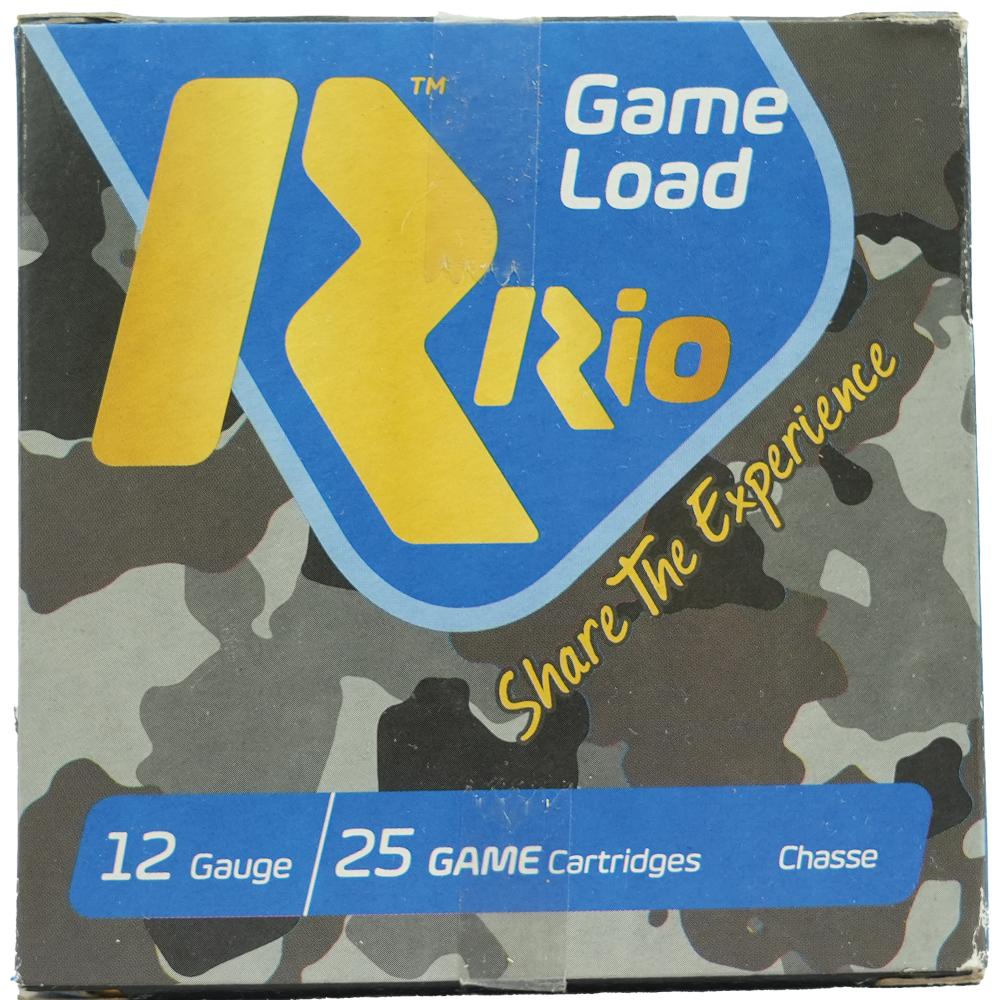Rio Top Game HV Shotshells 12 ga 2 3/4" 3 3/4 dr 1 1/4 oz #5 1330 fps 25/ct Picture of Rio Outdoors Corp RIO Game Load HV 12GA 2 3/4" 1-1/4OZ #5 1330FPS