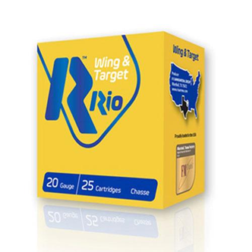 Rio Wing & Target Shotshells 20 ga 2-3/4" 7/8oz 1250 fps #7.5 25/ct