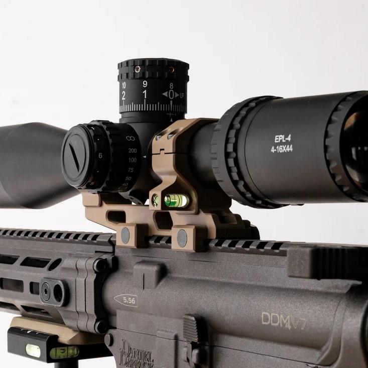 RPM Bravo 34mm Cantilever Mount (1.50'') With Co-Linear Bubble Level FDE Picture of Ruff's Precision Manufacturing (RPM Mounts) Bravo 34mm cantilever mount (1.50'') with co-linear bubble level FDE