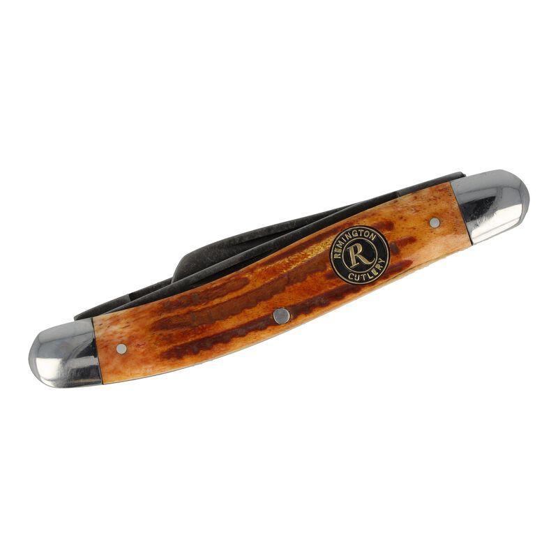 Remington Back Woods Stockman Folder Knife Blade Brown Picture of Remington Arms Co. Inc. REMINGTON BACK WOODS STOCKMAN FOLDER 4in KNIFE