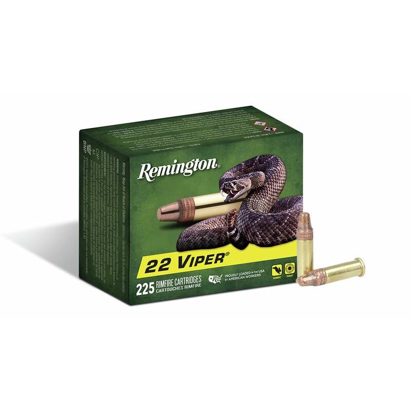 Remington Viper Rimfire Ammunition .22 LR 36gr TCSB 1410 fps 225/ct Picture of Remington Arms Co. Inc. REMINGTON HANDGUN VIPER 22 LR 36GR PLATED TRUNCATED CONE SOLID AMMO 225RD