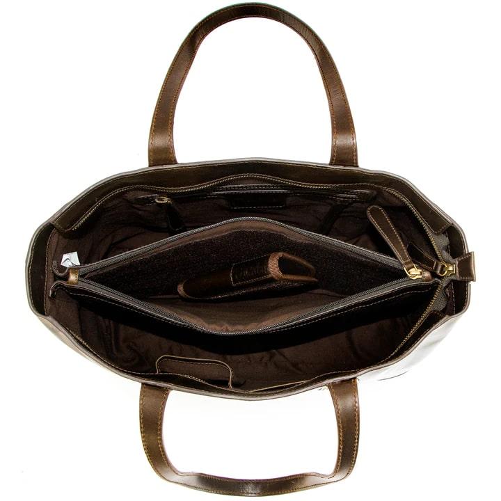 Cameleon Juno Gaia Concealed Carry Handbag Chestnut Picture of Rugged Rare Juno - Gaia Chestnut