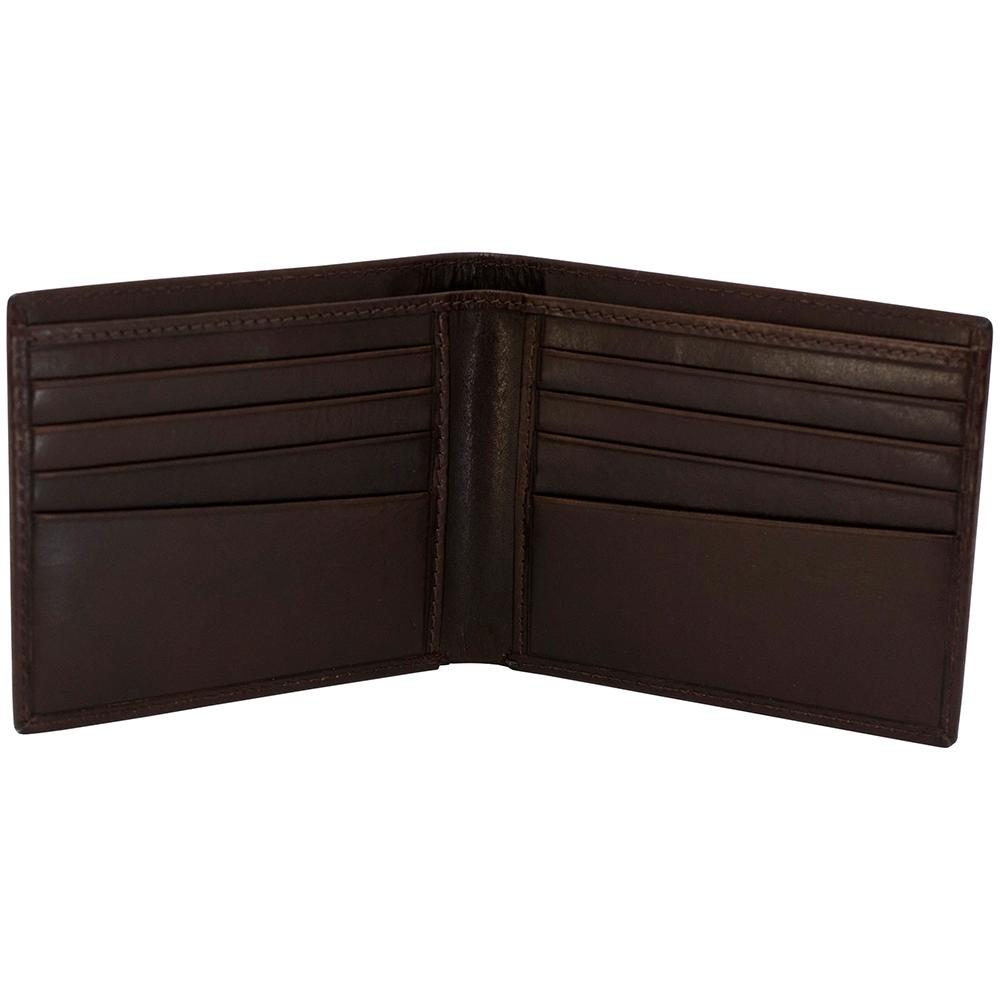 Smith & Wesson Bifold Wallet Brown Picture of Rugged Rare S&W Brown Bi Fold