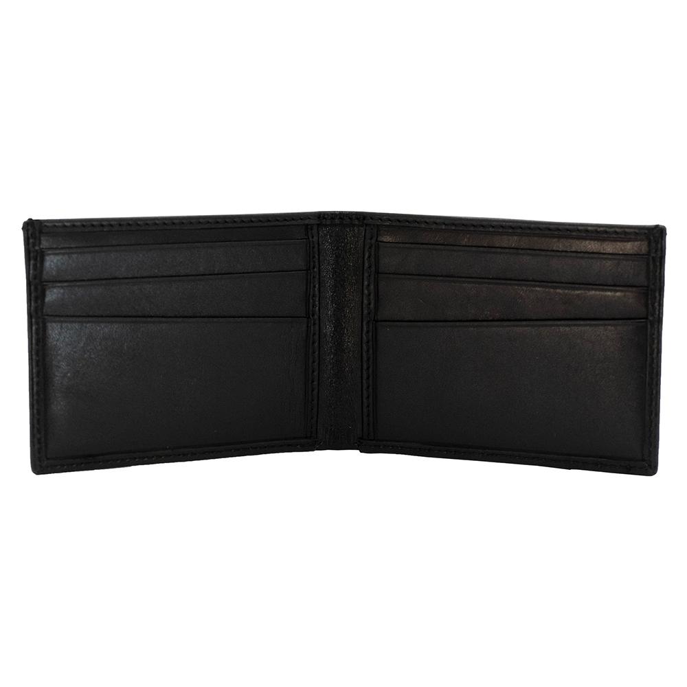 Smith & Wesson Front Pocket Wallet Black Picture of Rugged Rare S&W - Mens Front Pocket Wallet-Black