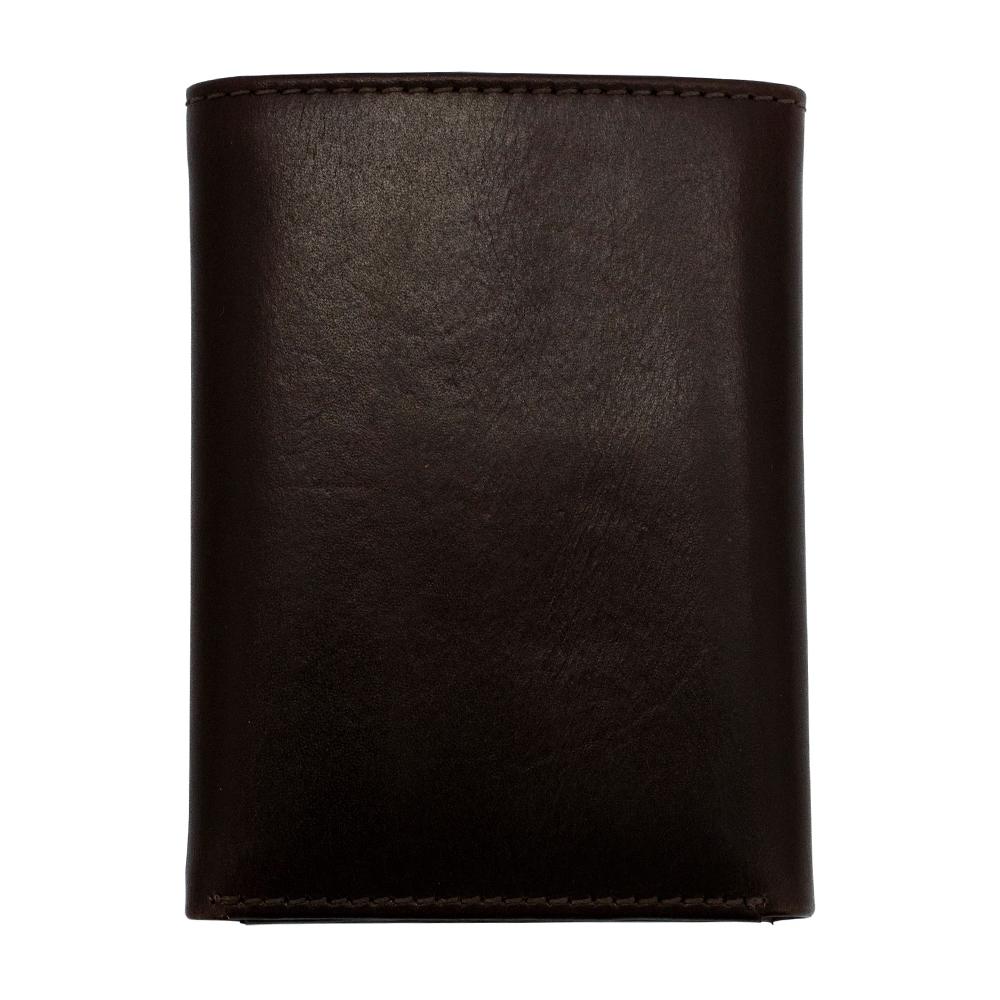 Smith & Wesson Tri-Fold Wallet Brown Picture of Rugged Rare S&W Brown Tri Fold
