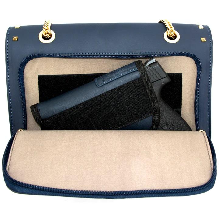 Cameleon Kylie Concealed Carry Purse Navy Picture of Rugged Rare Kylie Navy