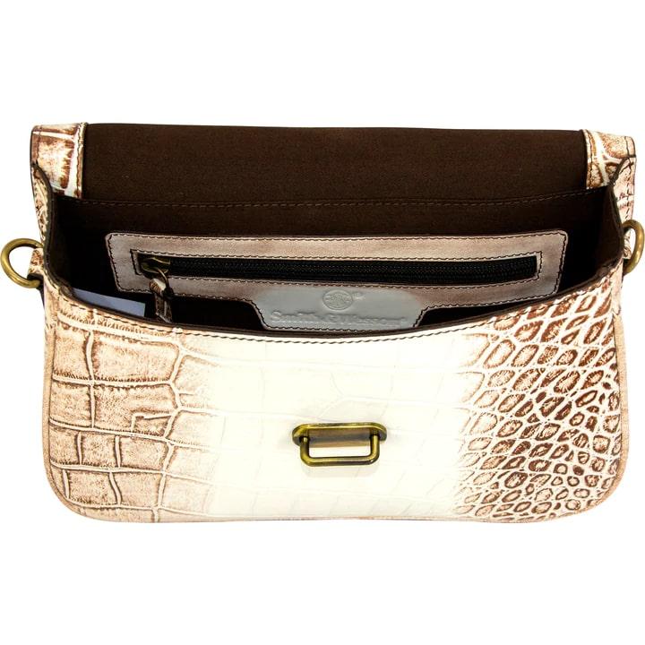 Smith & Wesson Croc Crossbody Concealed Carry Purse Beige Picture of Rugged Rare S&W - Croc Crossbody