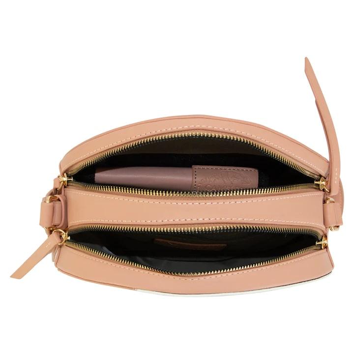 Cameleon Calico Clara Concealed Carry Purse Tan Picture of Rugged Rare Calico - Adeline- Pink