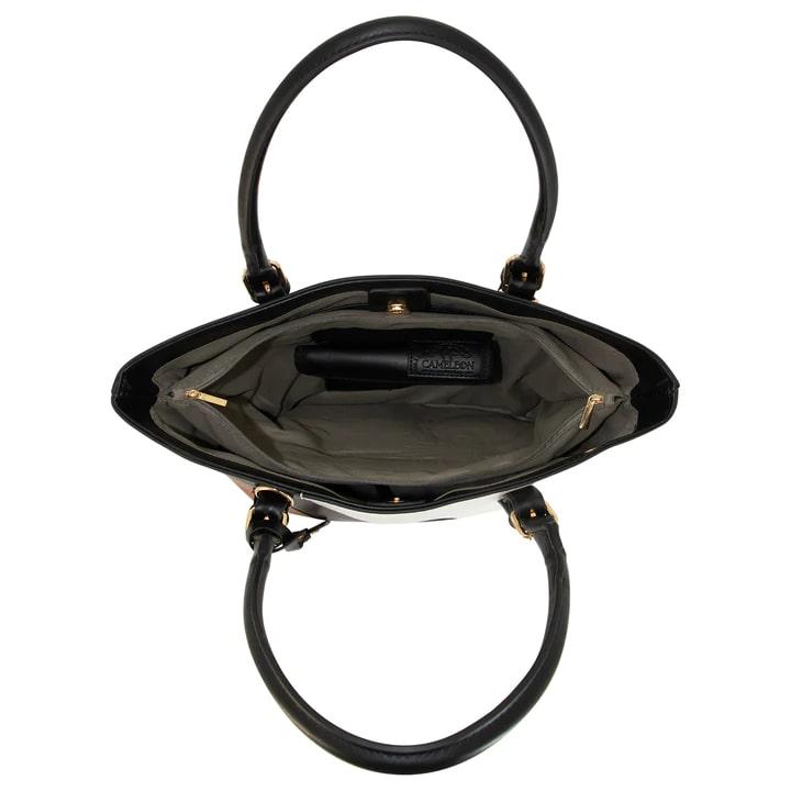 Cameleon Calico Esme Concealed Carry Purse Black Picture of Rugged Rare Calico - Esme- Black