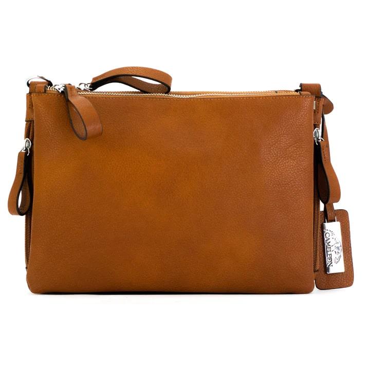 Cameleon Iris Concealed Carry Handbag Brown Picture of Rugged Rare Cameleon - Iris Brown