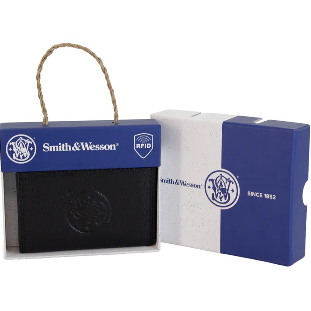 Smith & Wesson Slim Leather Wallet Display 15 Wallets Picture of Rugged Rare Smith & Wesson Slim Leather 15 Wallet Display