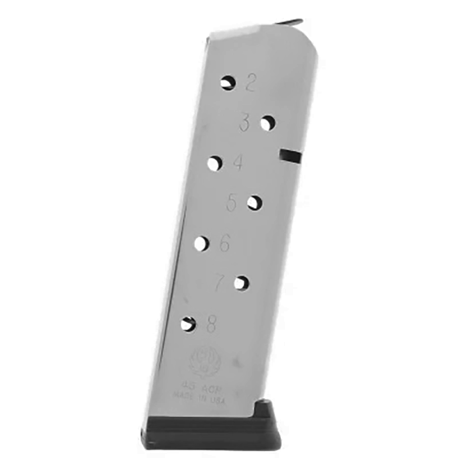 Ruger Handgun Magazine for SR1911 .45 ACP 8rds Stainless Steel Picture of Sturm Ruger & Co RUGER MAGAZINE SR1911 8/RND STS 45ACP