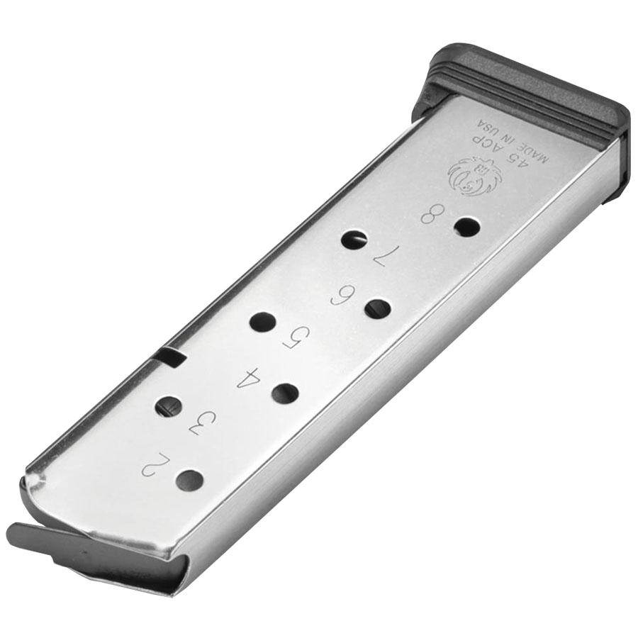 Ruger Handgun Magazine for SR1911 .45 ACP 8rds Stainless Steel Picture of Sturm Ruger & Co RUGER MAGAZINE SR1911 8/RND STS 45ACP