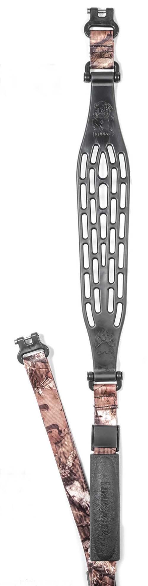 Kodiak Air Rifle Sling Black/Mossy Oak lnfinity Picture of Sims Vibration Laboratories LIMBSAVER KODIAK "AIR" RIFLE SLING ADJ GRIP QD SWIVELS BLACK/MOSSY OAK LNF