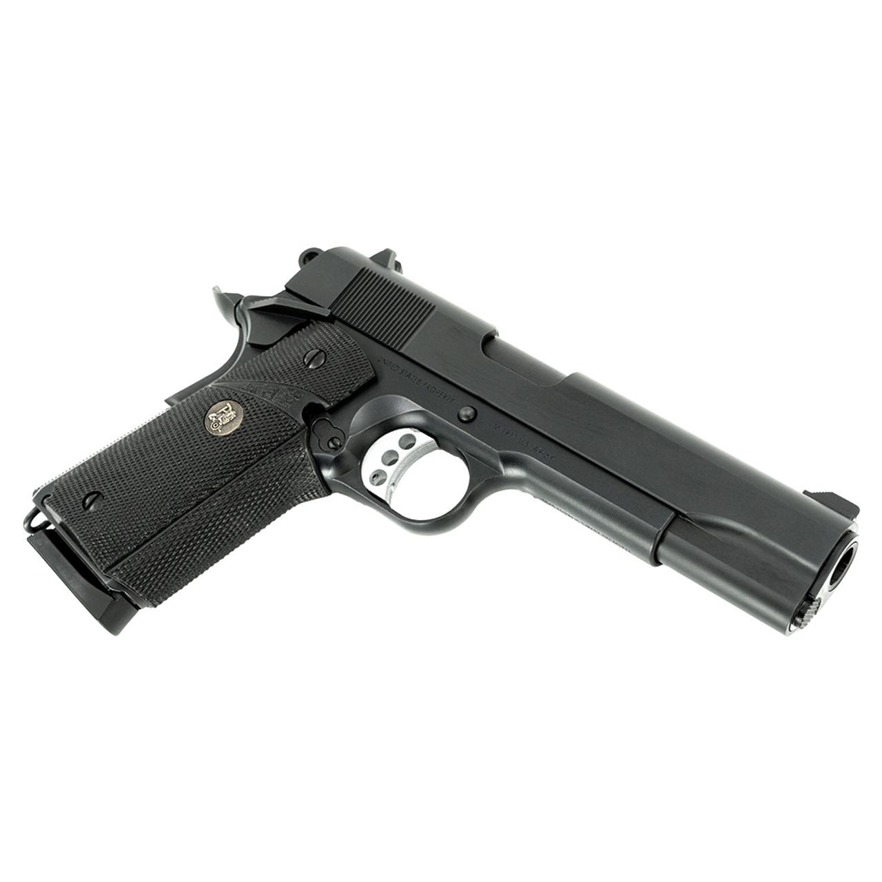 SDS MAC 1911 Meusoc Handgun .45 Auto 8rd Magazines(2) 5" Target Crown Barrel Pachmayr Grips Picture of SDS Arms MAC Meusoc 5" 1911 45 11* Target crown with 2 magazines Pachmyer grips
