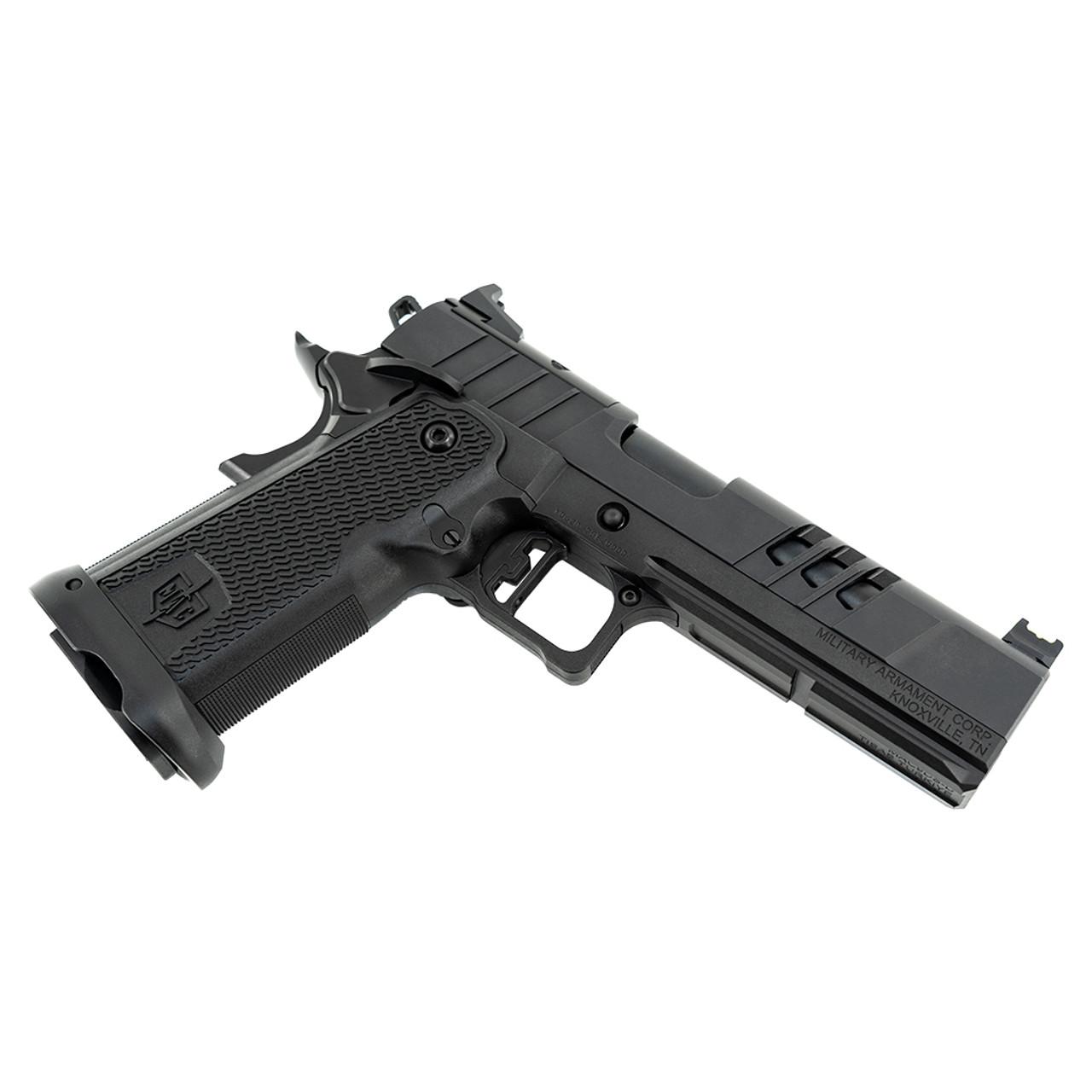 SDS MAC 9 DS-D Handgun 9mm Luger  17rd Magazines(2) 5'' Barrel  AOS Optic Plate Black Picture of SDS Arms MAC 9 DS-D 9MM PISTOL 5'' BBL 2-17RD MAGS BLACK