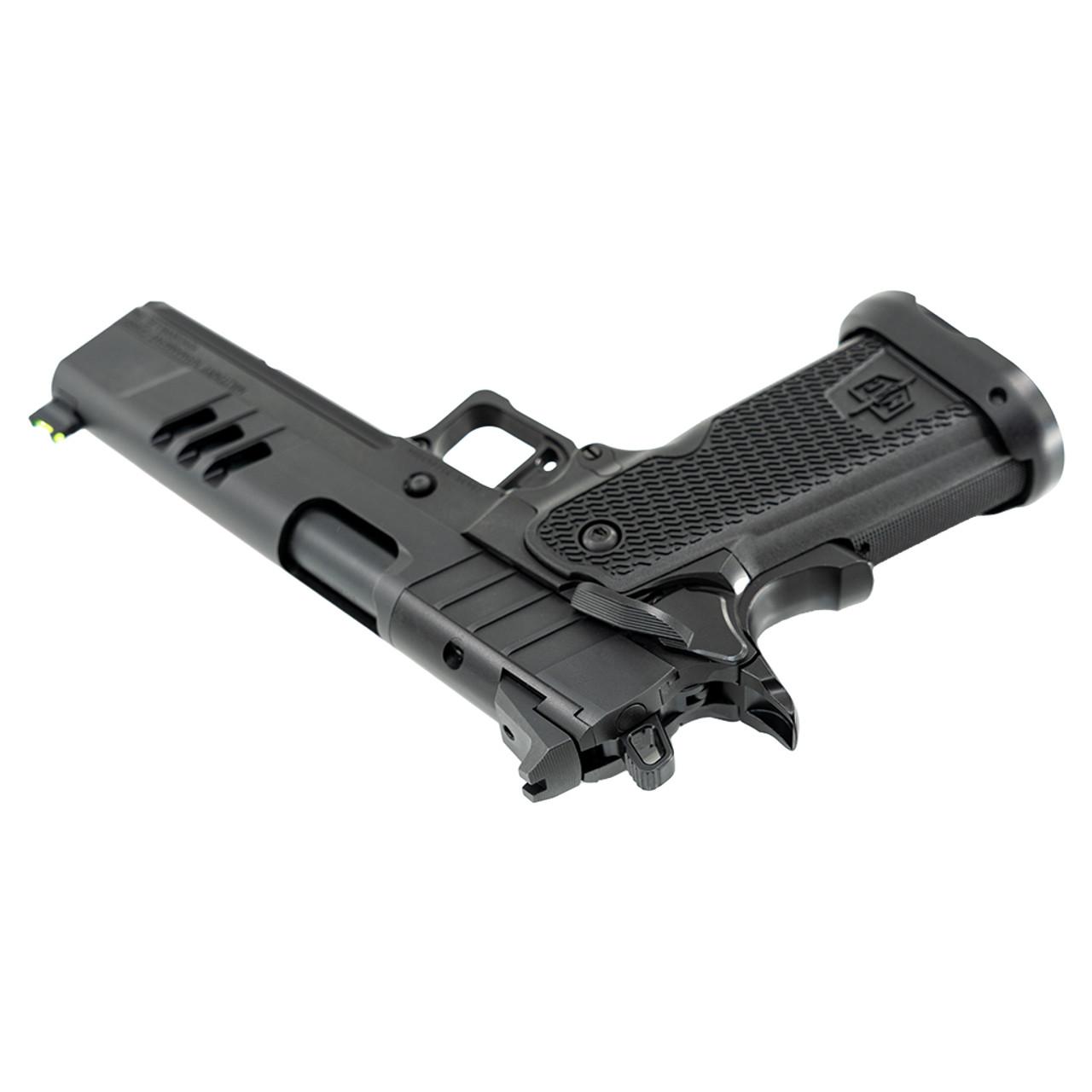 SDS MAC 9 DS-D Handgun 9mm Luger  17rd Magazines(2) 5'' Barrel  AOS Optic Plate Black Picture of SDS Arms MAC 9 DS-D 9MM PISTOL 5'' BBL 2-17RD MAGS BLACK