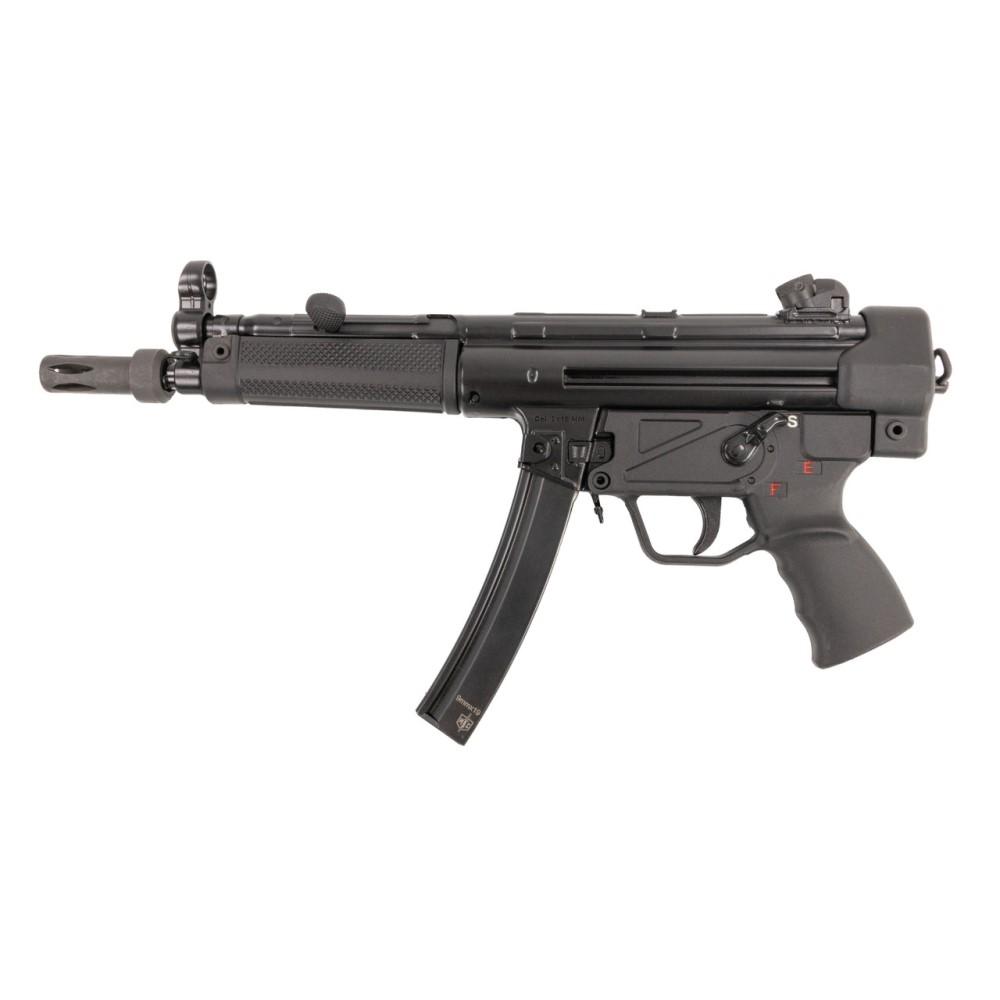 SDS Imports MAC 5 Handgun 9mm Luger 30rd Magazines (2) 8.9" Barrel Black with Sling Cleaning Kit and Case Picture of SDS Arms MAC 5 8.9'' Barrel blow back pistol 2-30 rd mag sling cleaning kit & case