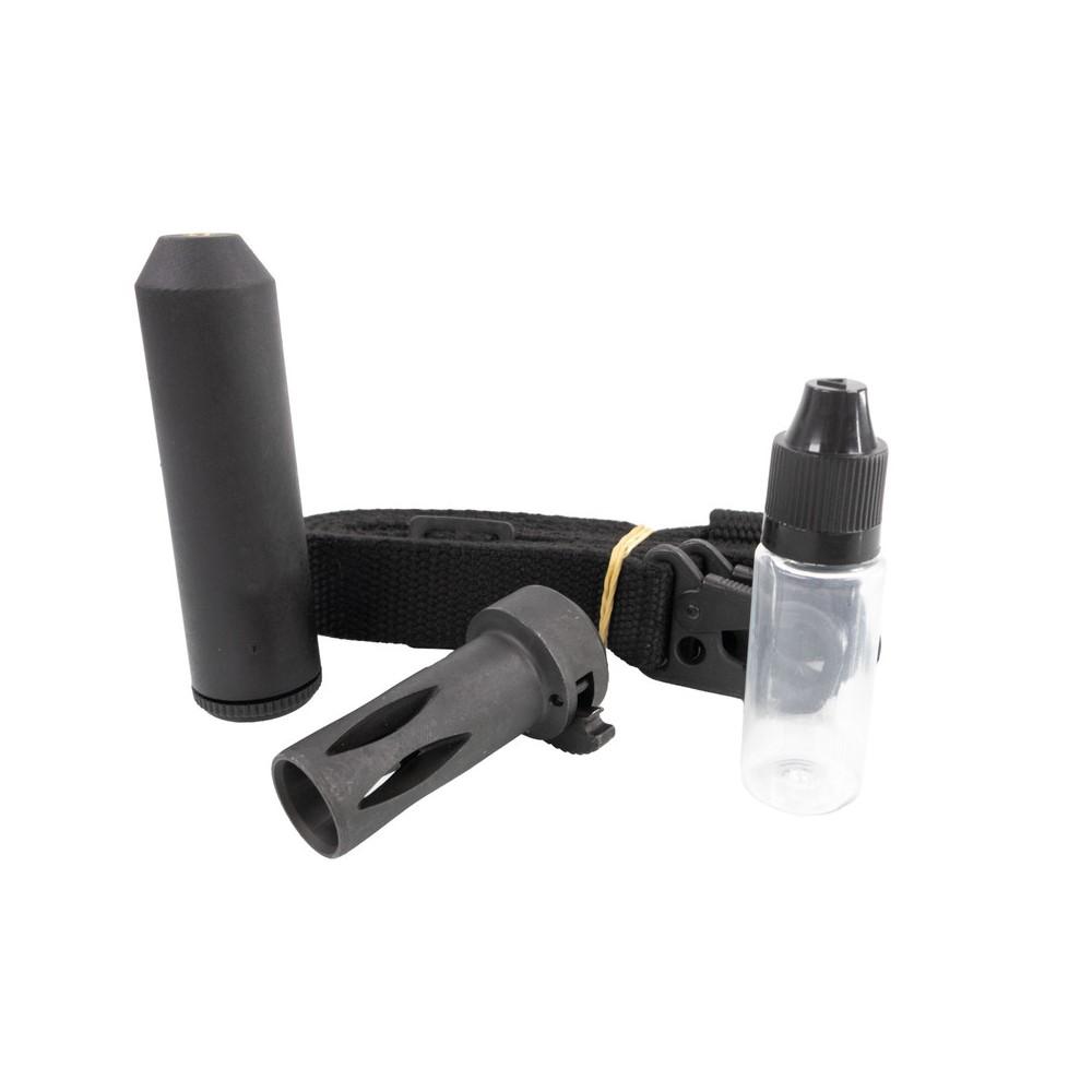 SDS Imports MAC 5 Handgun 9mm Luger 30rd Magazines (2) 8.9" Barrel Black with Sling Cleaning Kit and Case Picture of SDS Arms MAC 5 8.9'' Barrel blow back pistol 2-30 rd mag sling cleaning kit & case